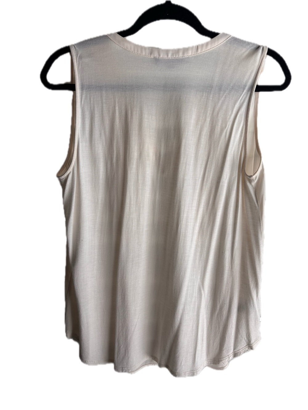 LOFT Cream Ruffle Tie-Front Blouse - Picture 6 of 11